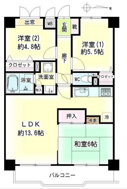 ロイヤルシーダ   間取り