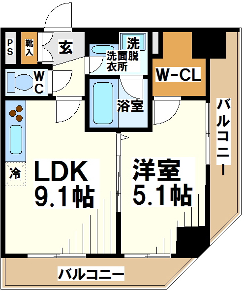 パレソレイユ調布  間取り