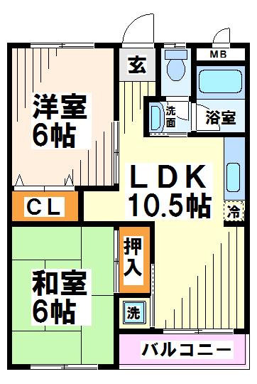 塩澤コーポラス   間取り図