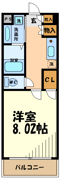 コーボック飛田給 Ⅱ  間取り