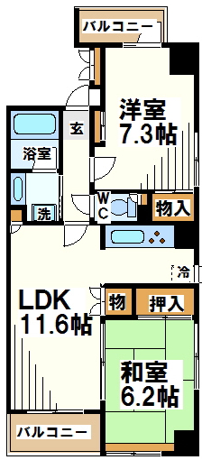 メルべ―ユ調布   間取り