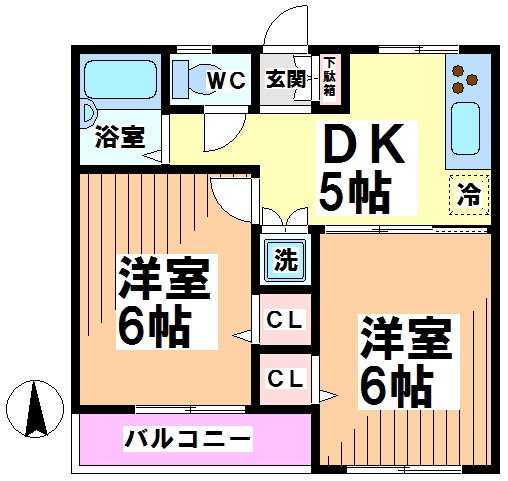 水久保Aハイツ 間取り