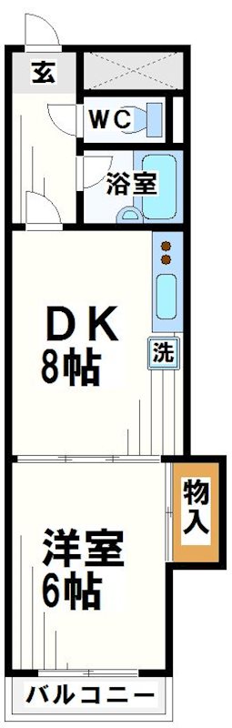調布栄マンション   間取り