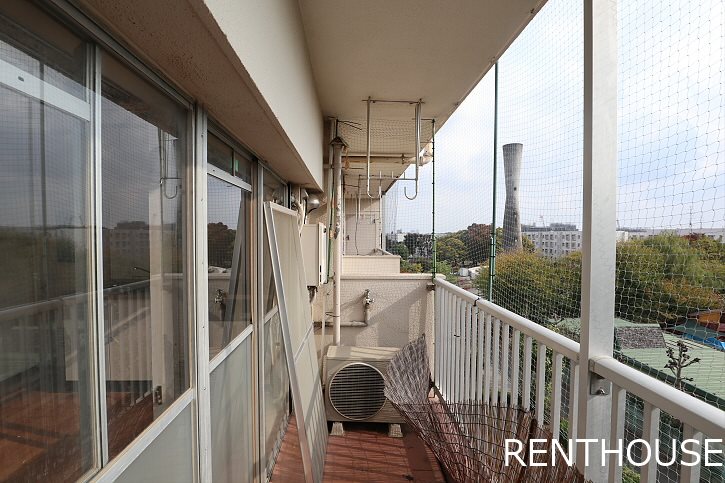 多摩川住宅  ベランダ