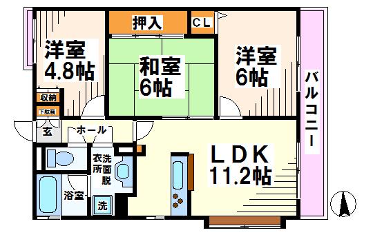 モプティ天神   間取り