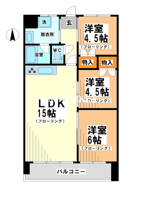 モナークコート  間取り