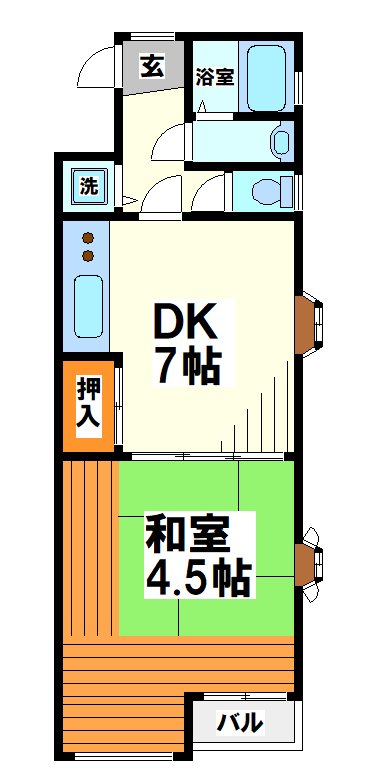 グランドール多摩川 【当店限定物件】  間取り