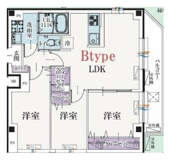 ビーカーサ調布サウスコート 間取り