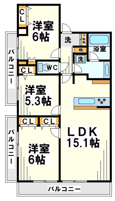 ダイアパレス西調布   間取り