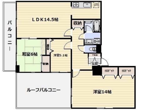 アヴァンセつつじヶ丘    間取り