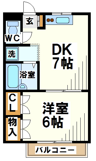 ハイツタートル 間取り