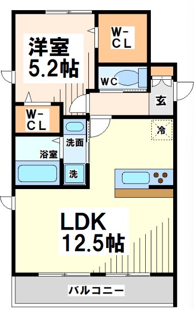 萌え木　EAST 間取り
