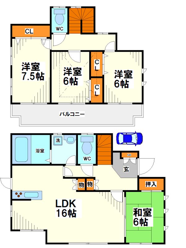 稲城向陽台2丁目戸建【当店限定物件】 間取り
