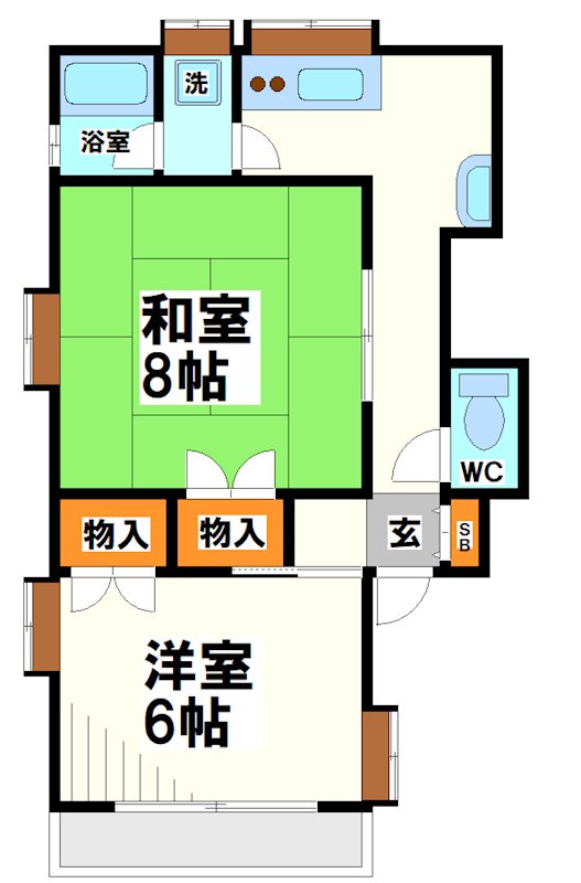 ニューバース清和Ⅱ 間取り