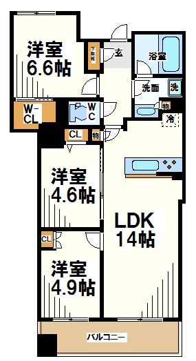 グレーシア調布   間取り