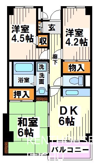 プレステージ府中  間取り