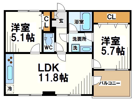 ブライトコート   間取り