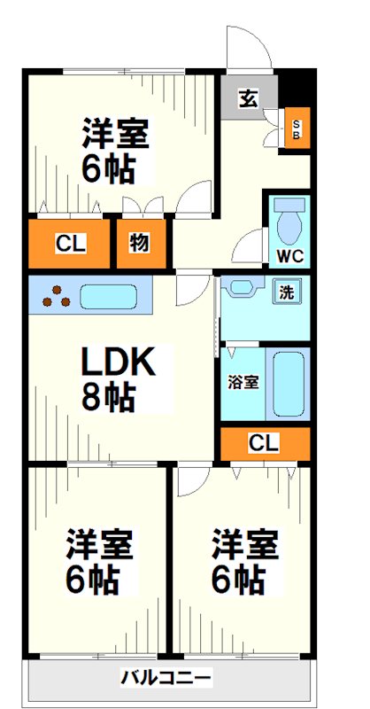 サンハイム調布   間取り