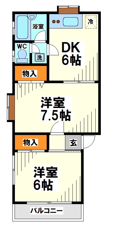 第2コーポ白糸 間取り