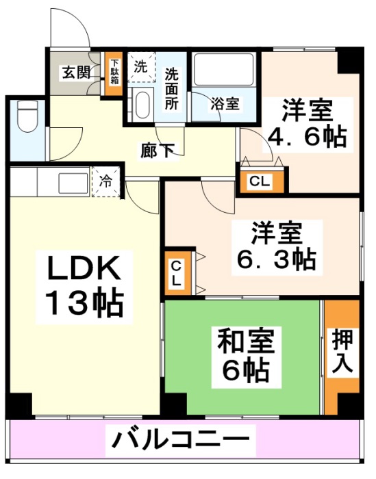グリーンビレッジタナカ 間取り