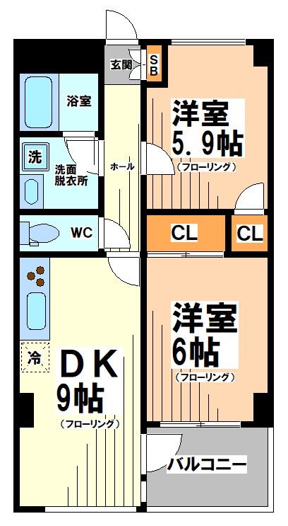 グランドール豪徳寺 間取り