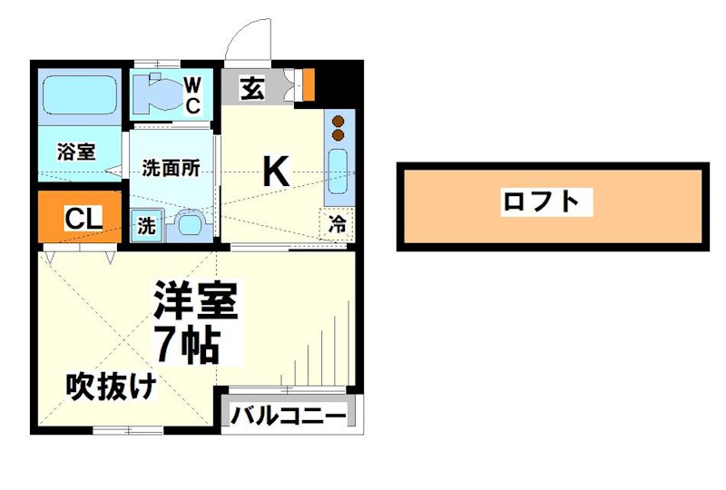 スカイリバー調布   間取り