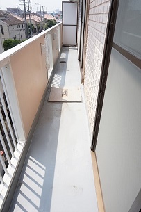 移山ハイツ ベランダ