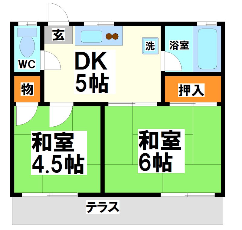 南グリーンハイツ 間取り