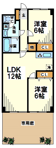 ＧＳハイム西調布  間取り