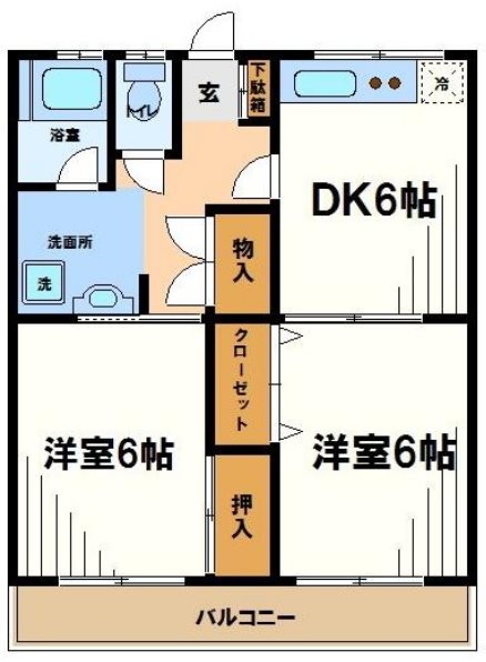 コスモマンション   間取り