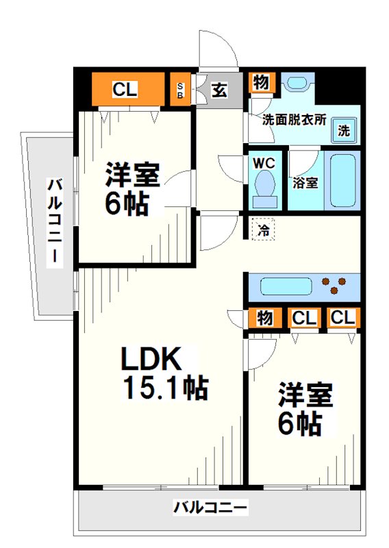 メルヴェーユ調布　 間取り