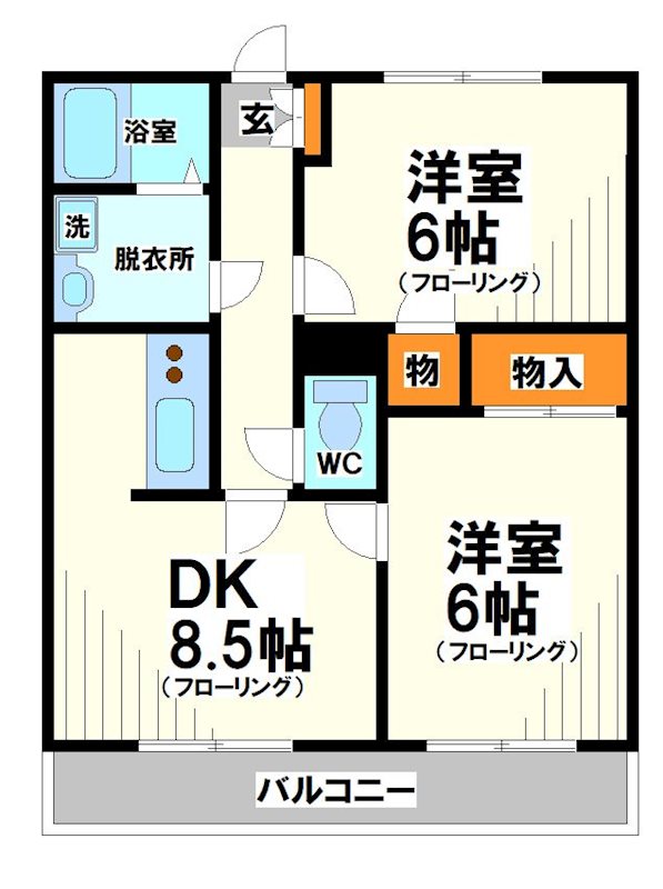 ハイツプレントリ 間取り