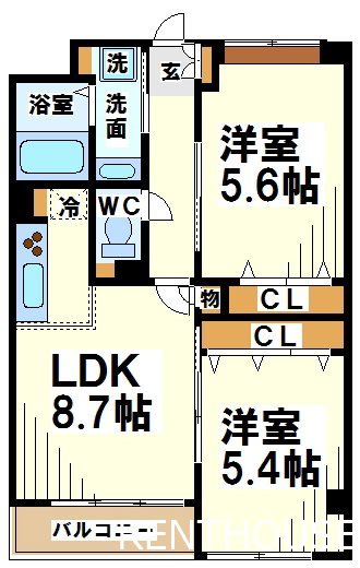 アムールエスパス  間取り