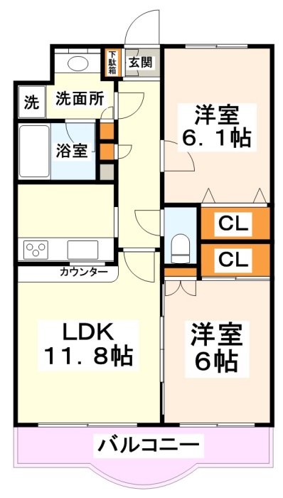 コンフォール府中  間取り