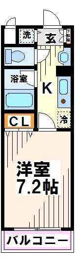 エクレール白糸台   間取り