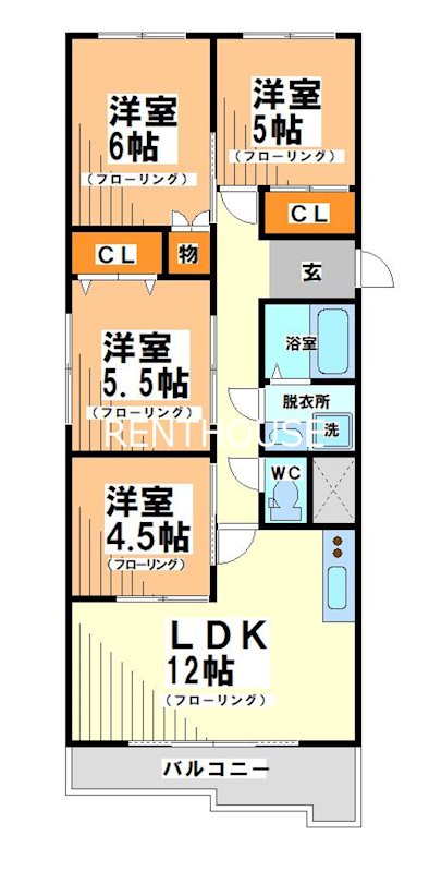 モンテフレンテ  間取り