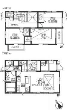 府中市押立町新築戸建  間取り