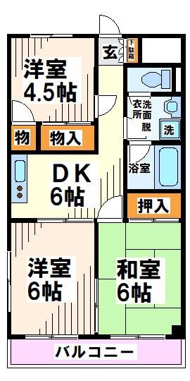ボナール  間取り