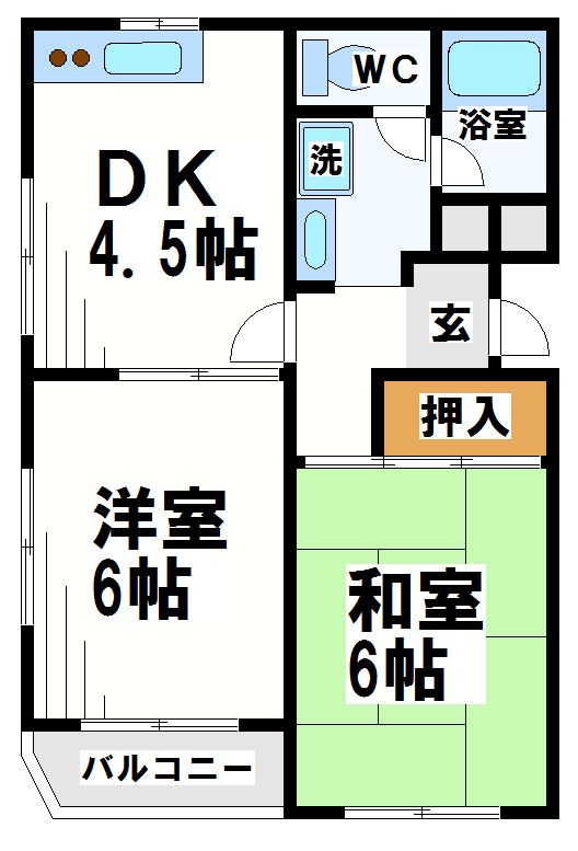 エレガンス調布  間取り