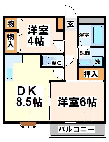 エステート西府中  間取り