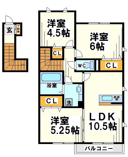 パークカーサ府中  間取り