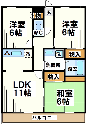 サンレジデンス   間取り