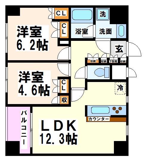 サンヴェール府中  間取り