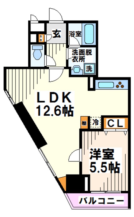デュオスカーラ府中駅前 間取り