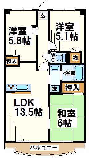 ヴィラアライ7 間取り