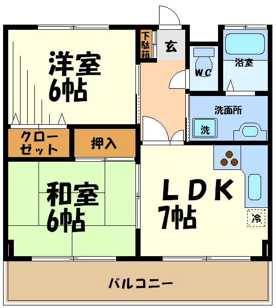 クレールドゥムール 間取り