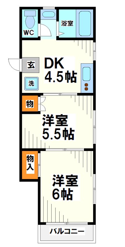 コーポ富士    間取り