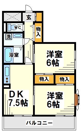 エクセル八雲台   間取り