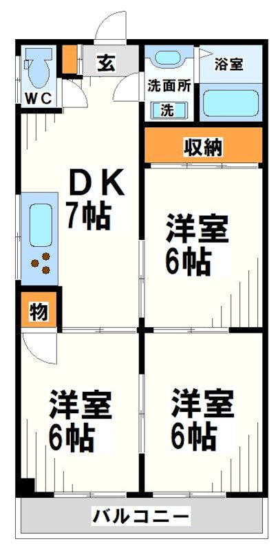 NICハイム調布  間取り