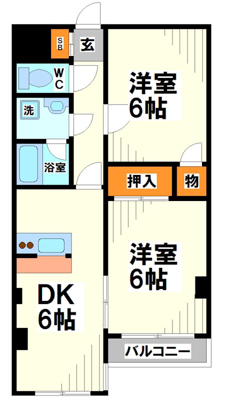 ブライトヒルズ調布  間取り
